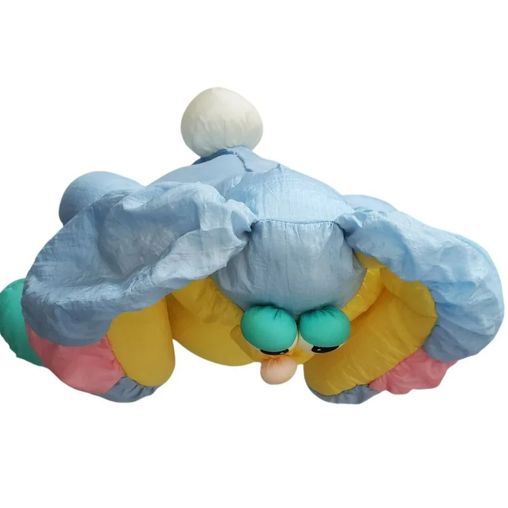 VTG Bunny Soft Dreams Pastel Puffy Parachute Easter Rabbit Nylon Stuffed Animal - Picture 9 of 12